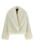 B&B COUTURE B&B COUTURE White Polyester Biker Jacket