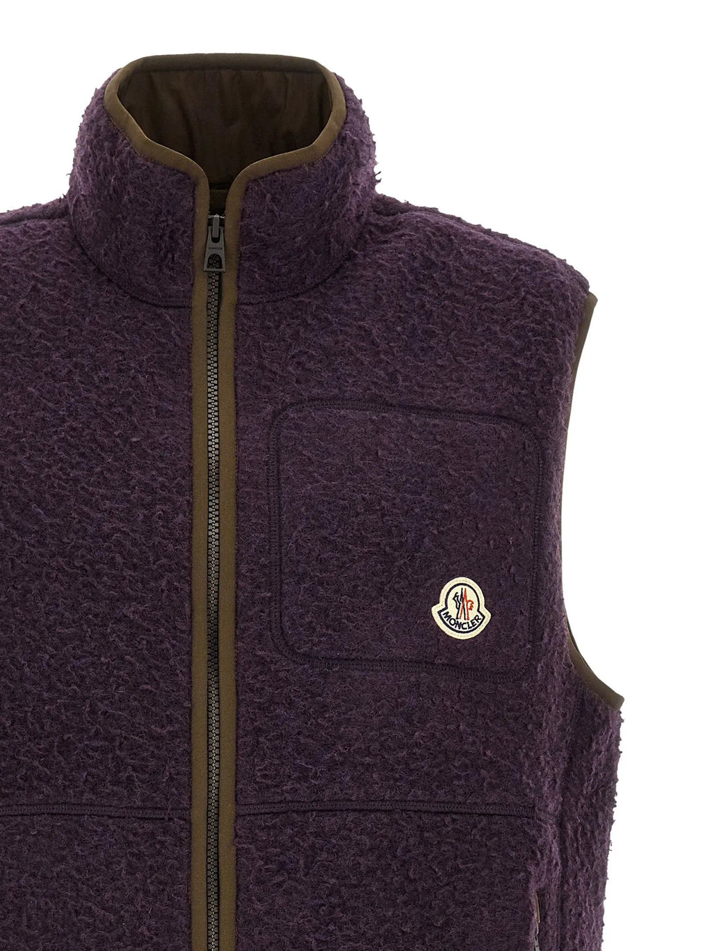 Moncler Moncler Purple Polyester Sleeveless Jacket