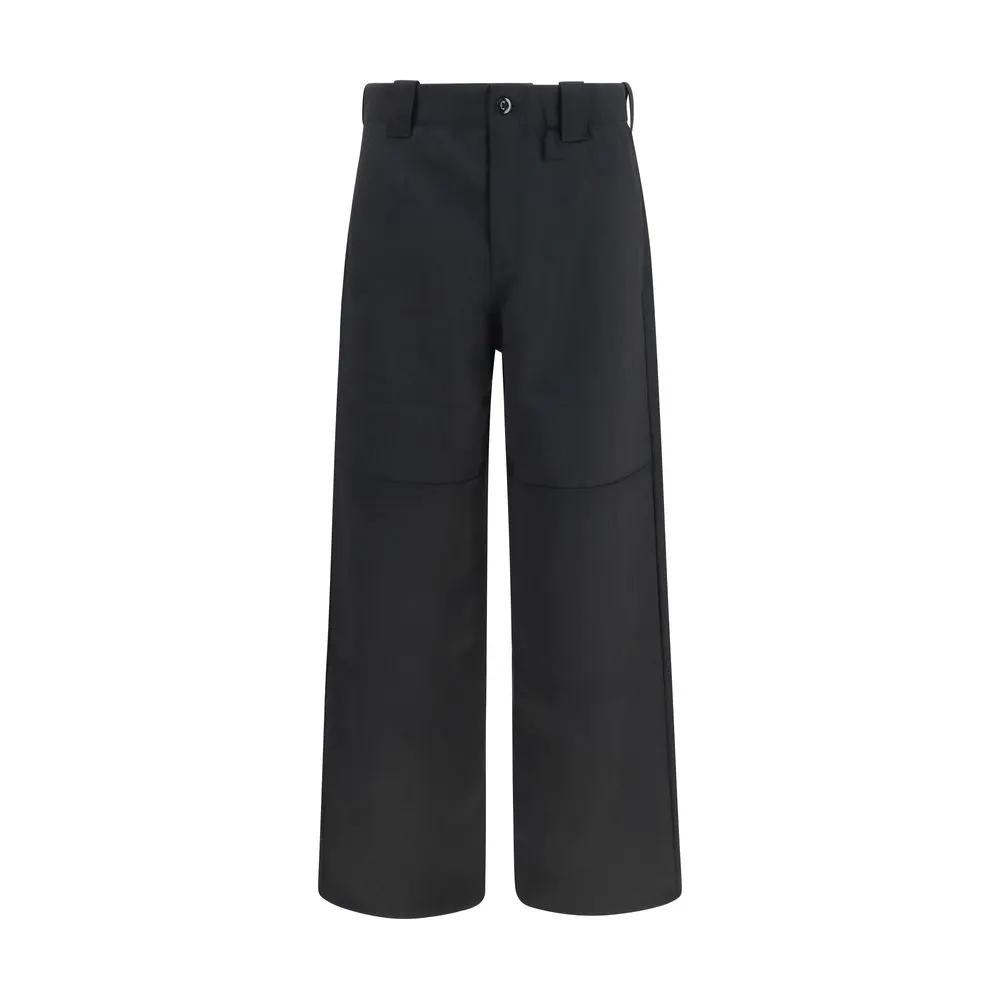 Kenzo Kenzo Black Wool Oves Aries Chino Pants
