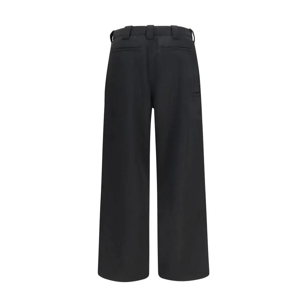 Kenzo Kenzo Black Wool Oves Aries Chino Pants