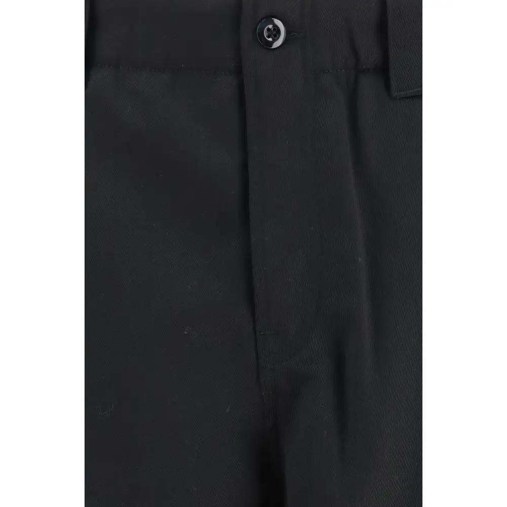 Kenzo Kenzo Black Wool Oves Aries Chino Pants