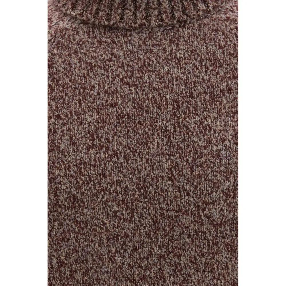 Brunello Cucinelli Brunello Cucinelli Bordeaux Wool Oves Aries Turtleneck
