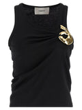 Coperni Coperni Black Cotton Tank Tops