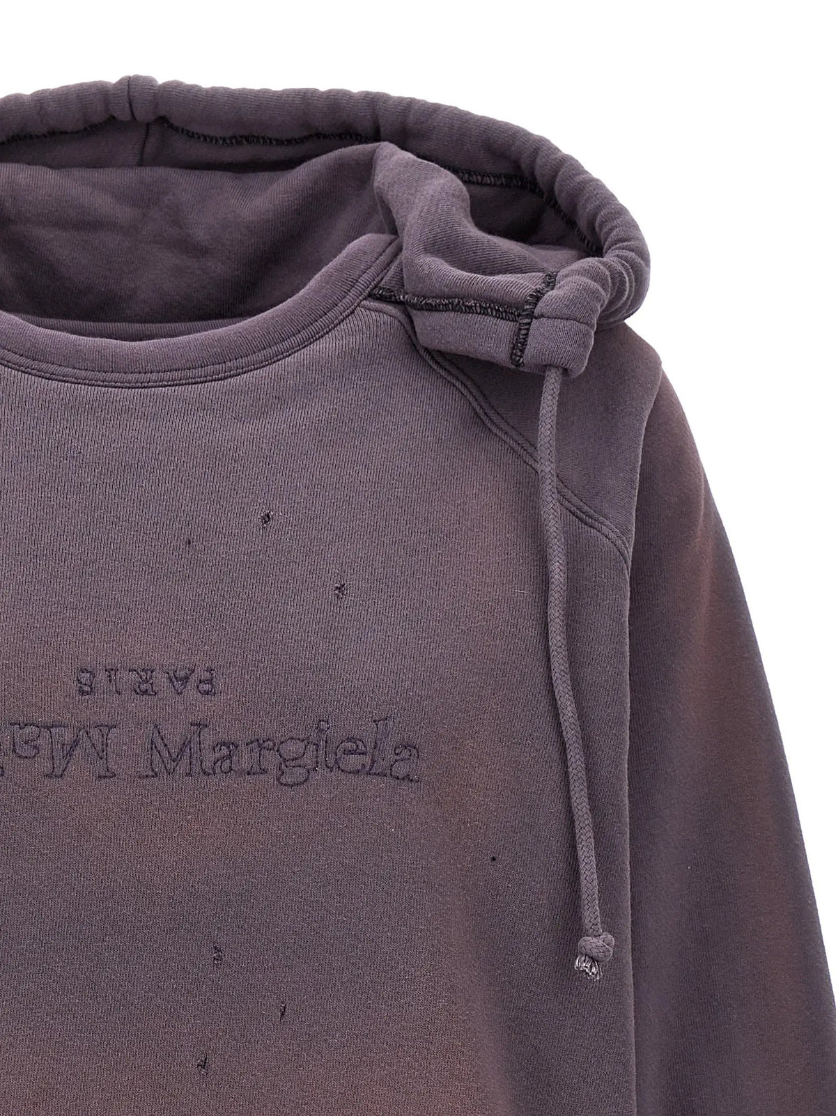 Maison Margiela Purple Cotton Hoodie