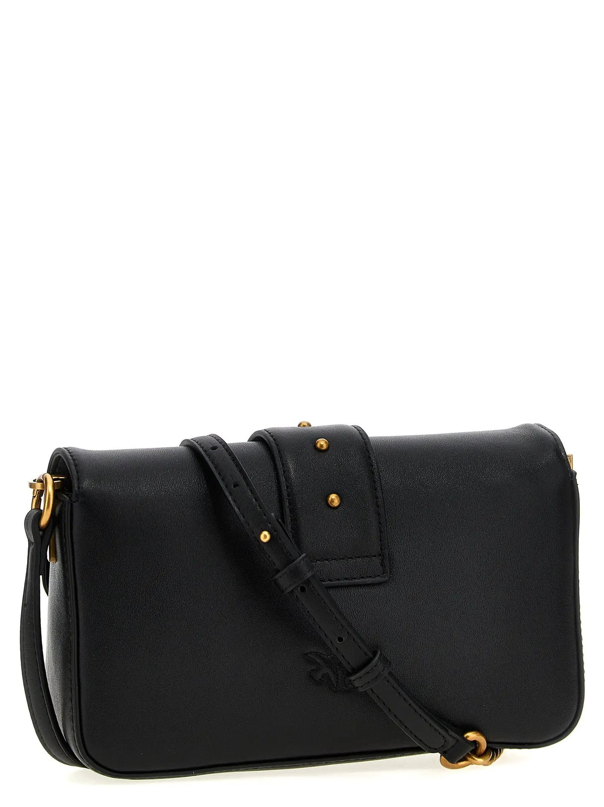 PINKO PINKO Black Calfskin Shoulder Bag