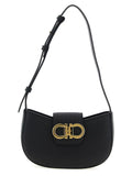 Ferragamo Black Calfskin Shoulder Bag