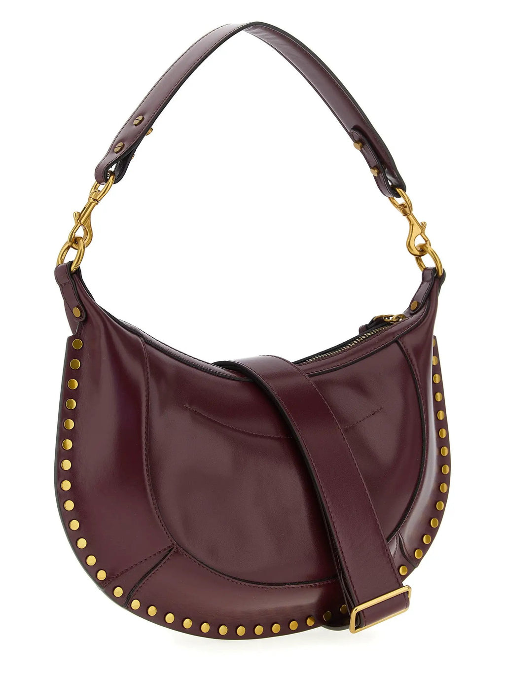 Isabel Marant Bordeaux Calfskin Shoulder Bag