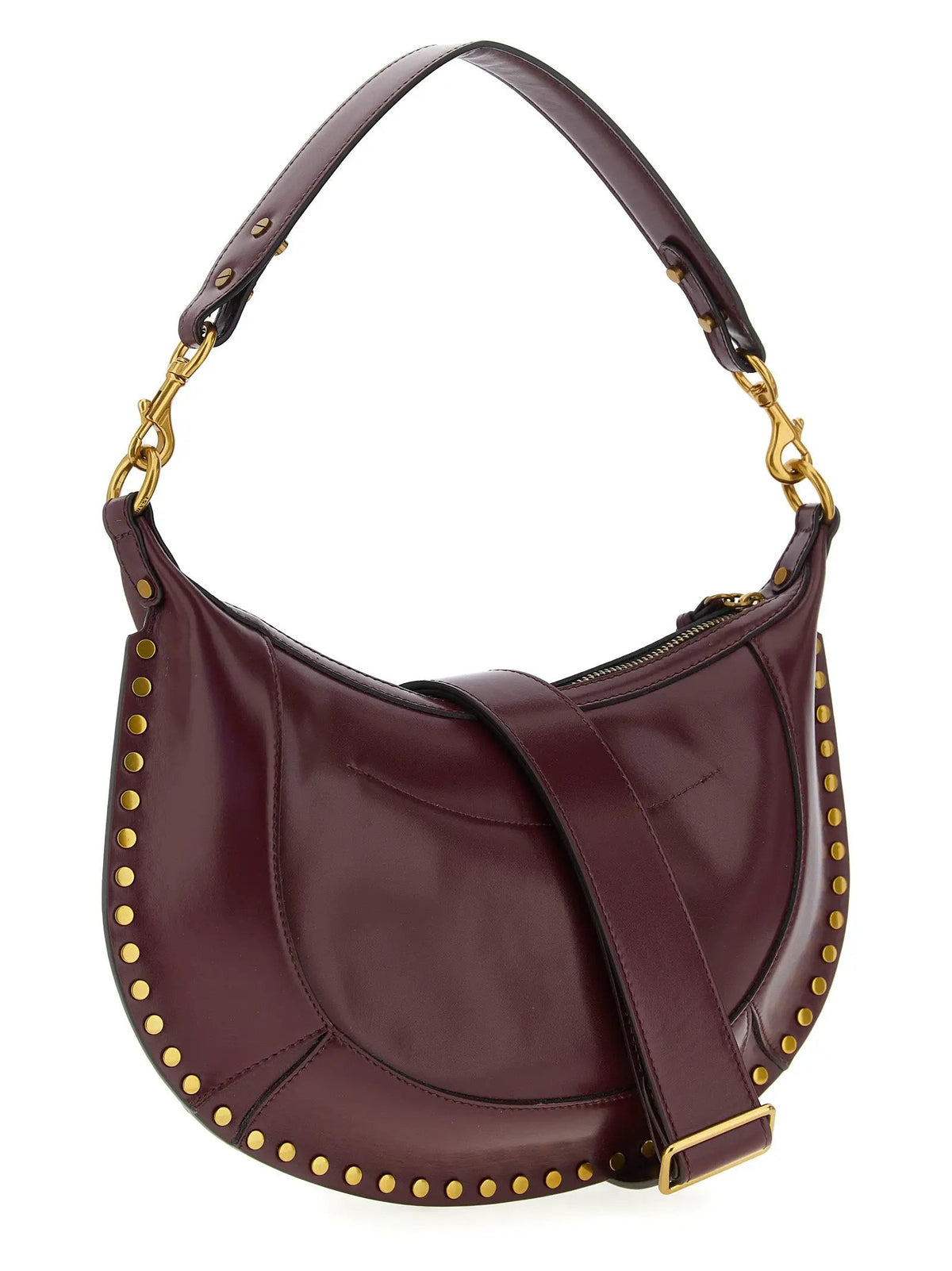 Isabel Marant Bordeaux Calfskin Shoulder Bag