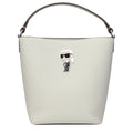 Women's Gray Leather Handbag with Shoulder Strap – Karl Lagerfeld