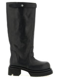 Rick Owens Black Calfskin Over The Knee