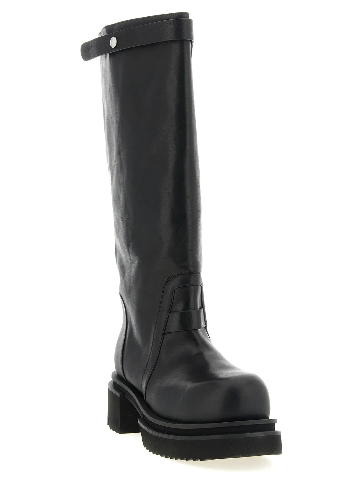 Rick Owens Black Calfskin Over The Knee