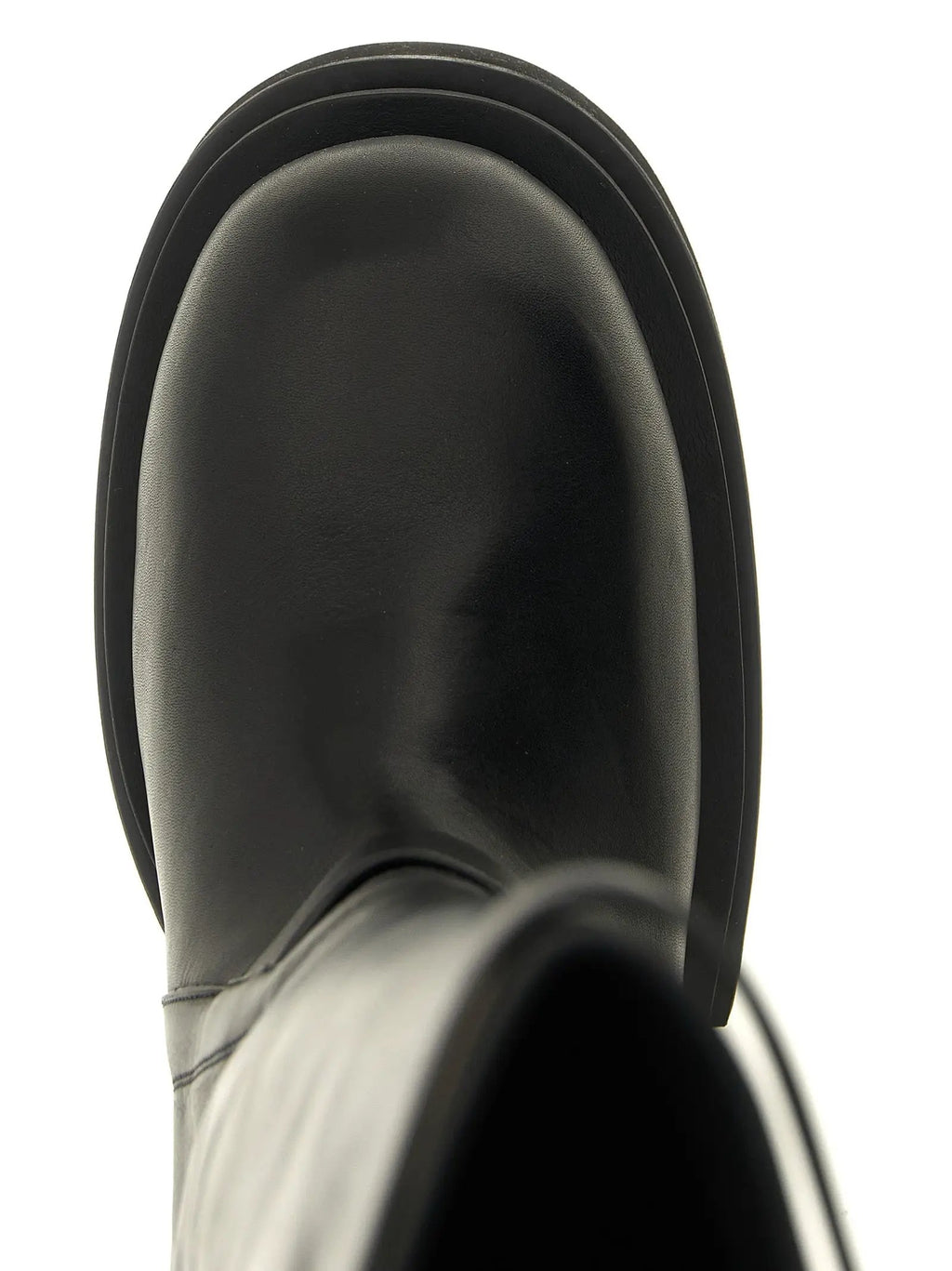 Rick Owens Black Calfskin Over The Knee