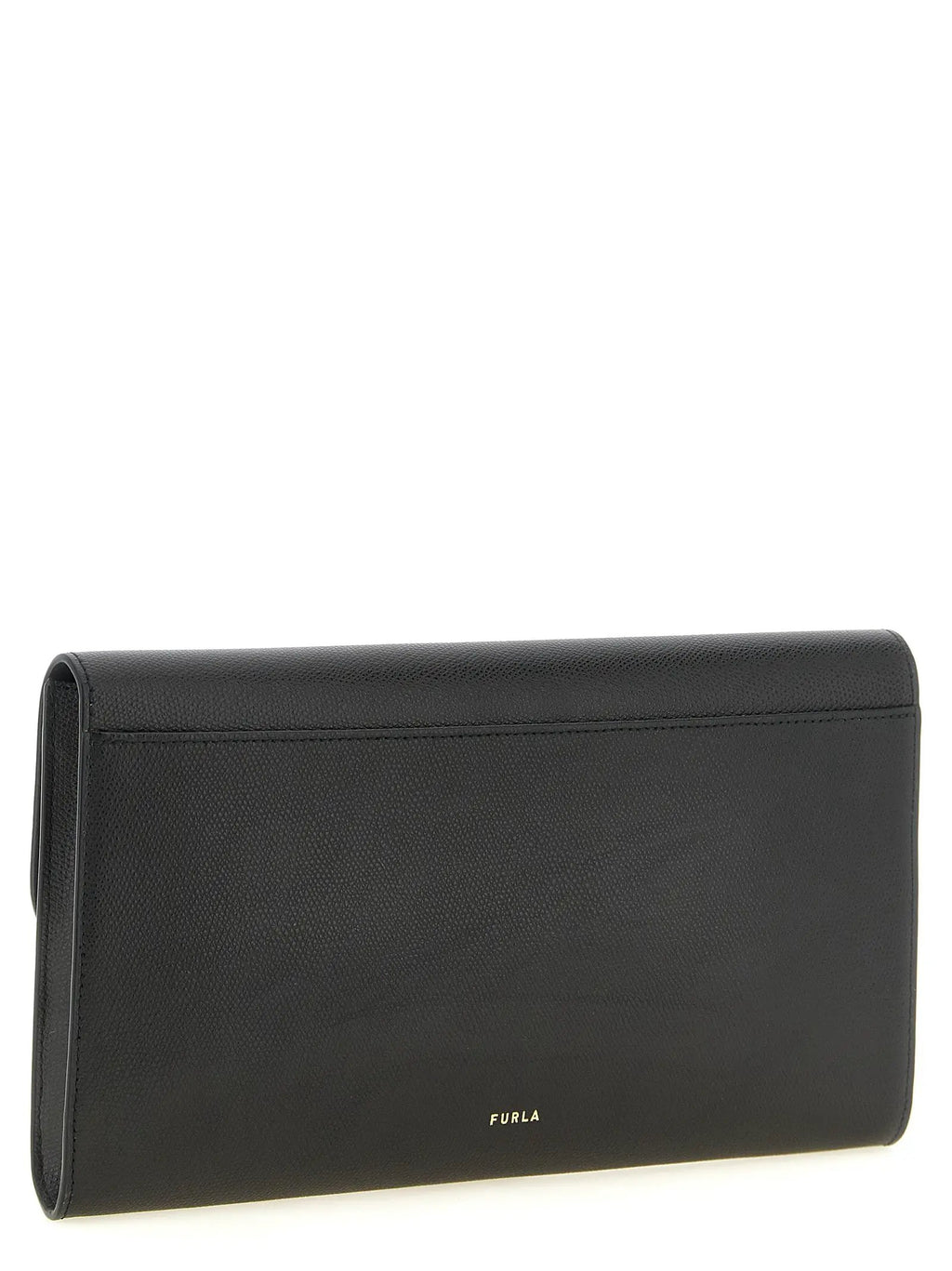 Furla Furla Black Calfskin Clutch Bag