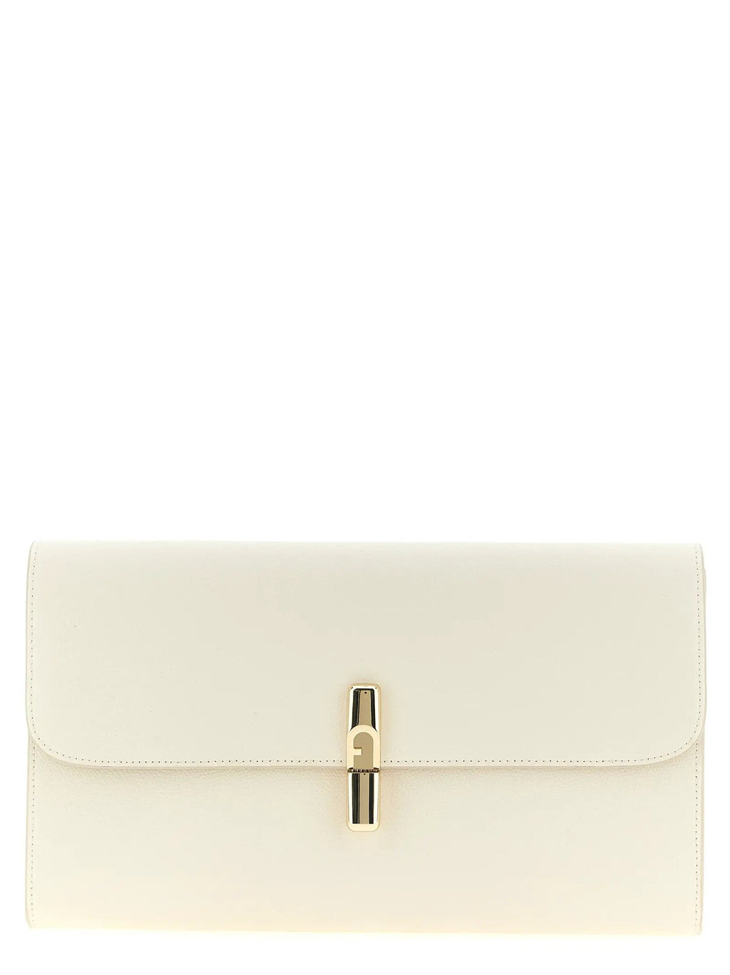 Furla Furla White Calfskin Clutch Bag