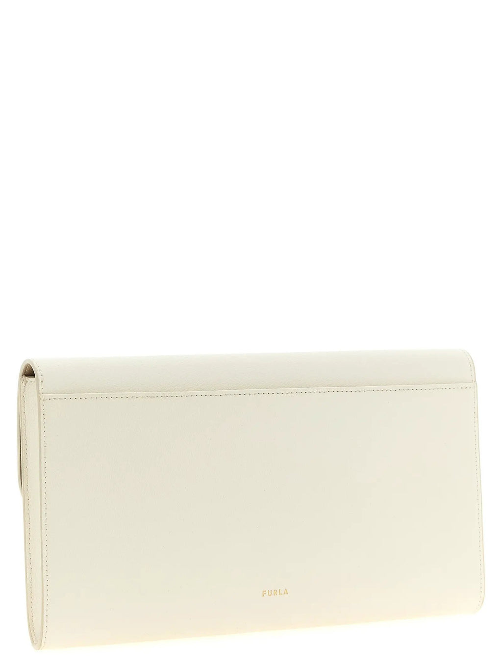 Furla Furla White Calfskin Clutch Bag