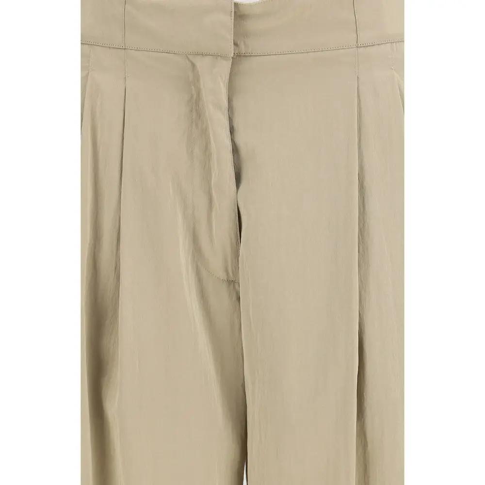 The Row The Row Beige Silk Casual Pants
