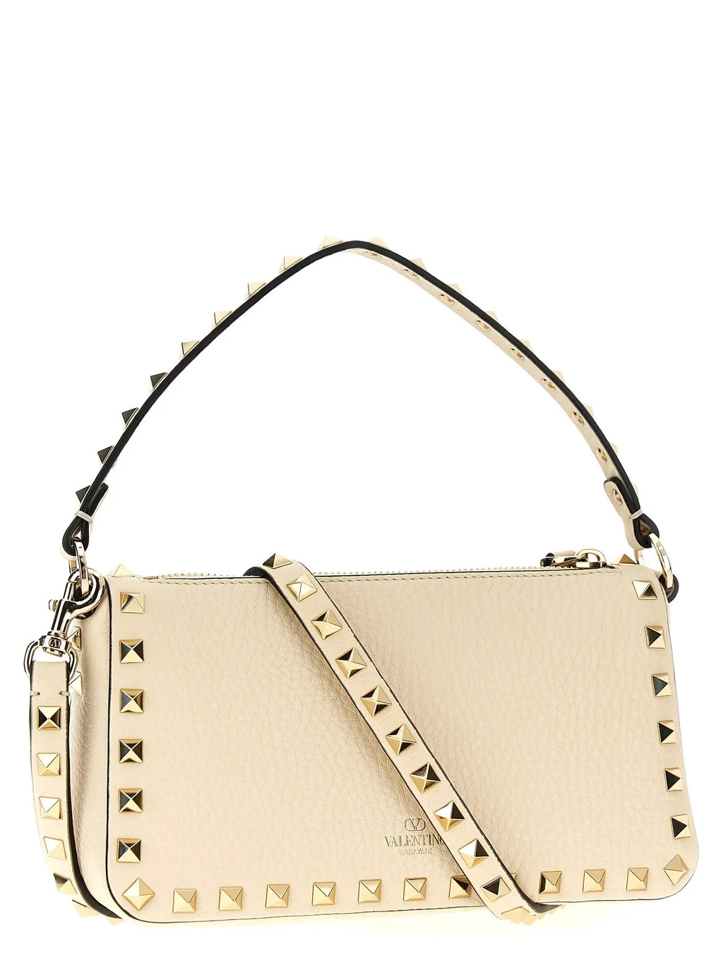 Valentino Garavani White Calfskin Shoulder Bag