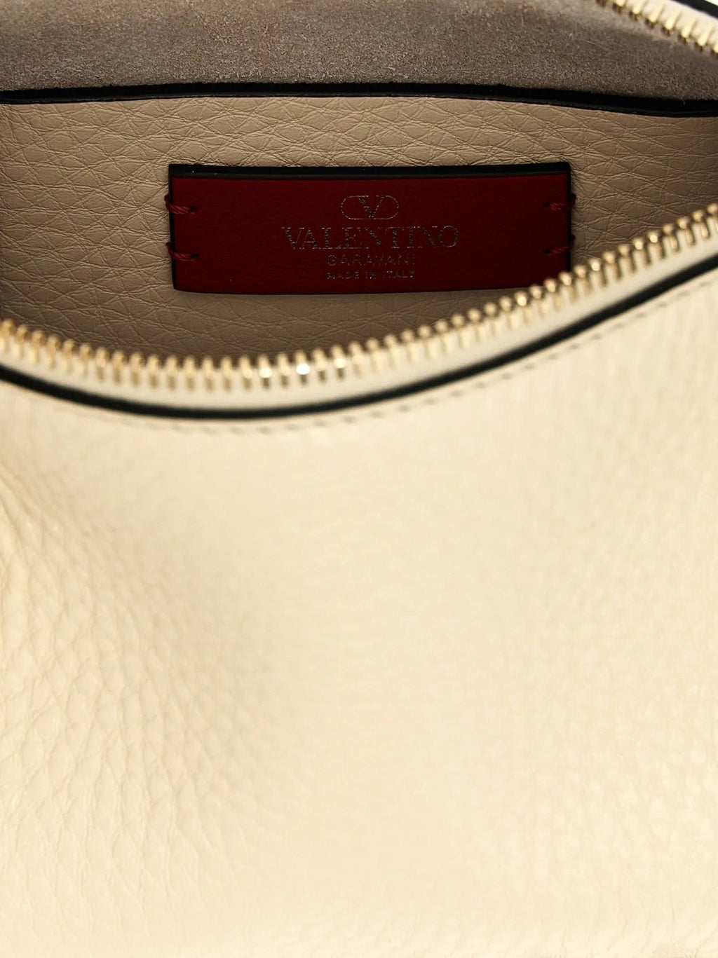Valentino Garavani White Calfskin Shoulder Bag