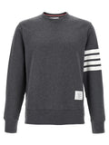 Thom Browne Gray Cotton Sweatshirt