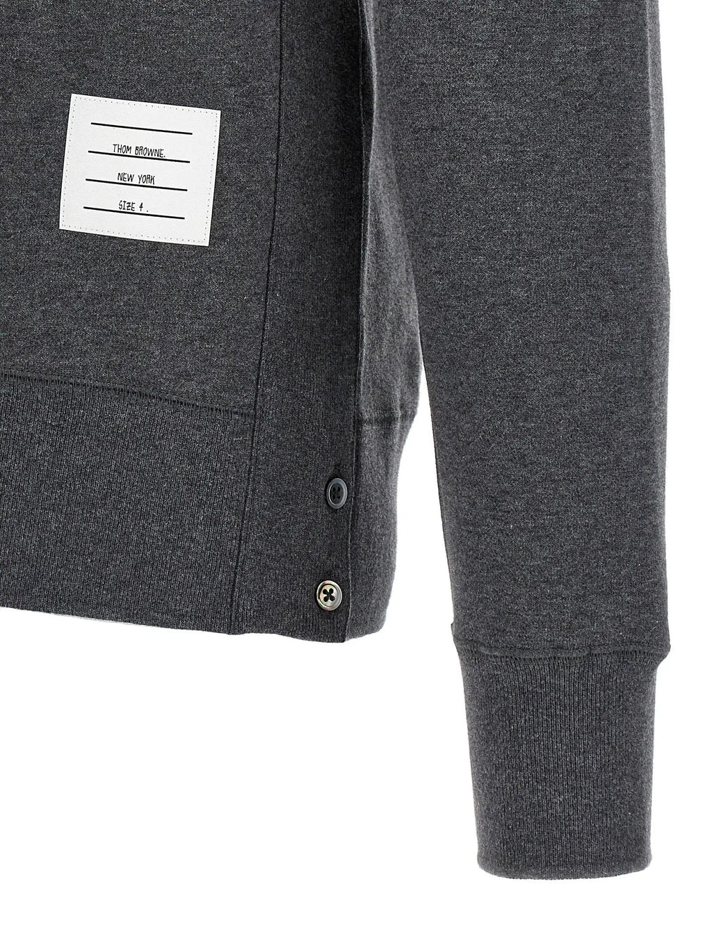 Thom Browne Gray Cotton Sweatshirt