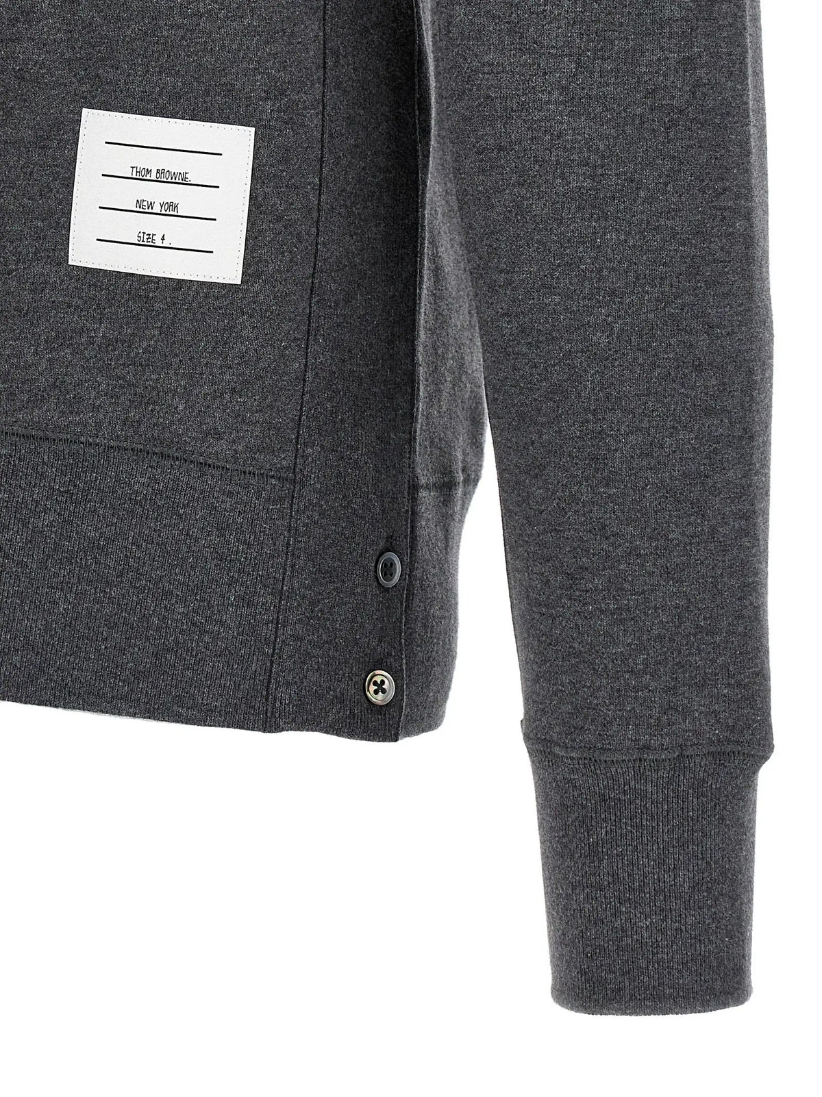 Thom Browne Gray Cotton Sweatshirt