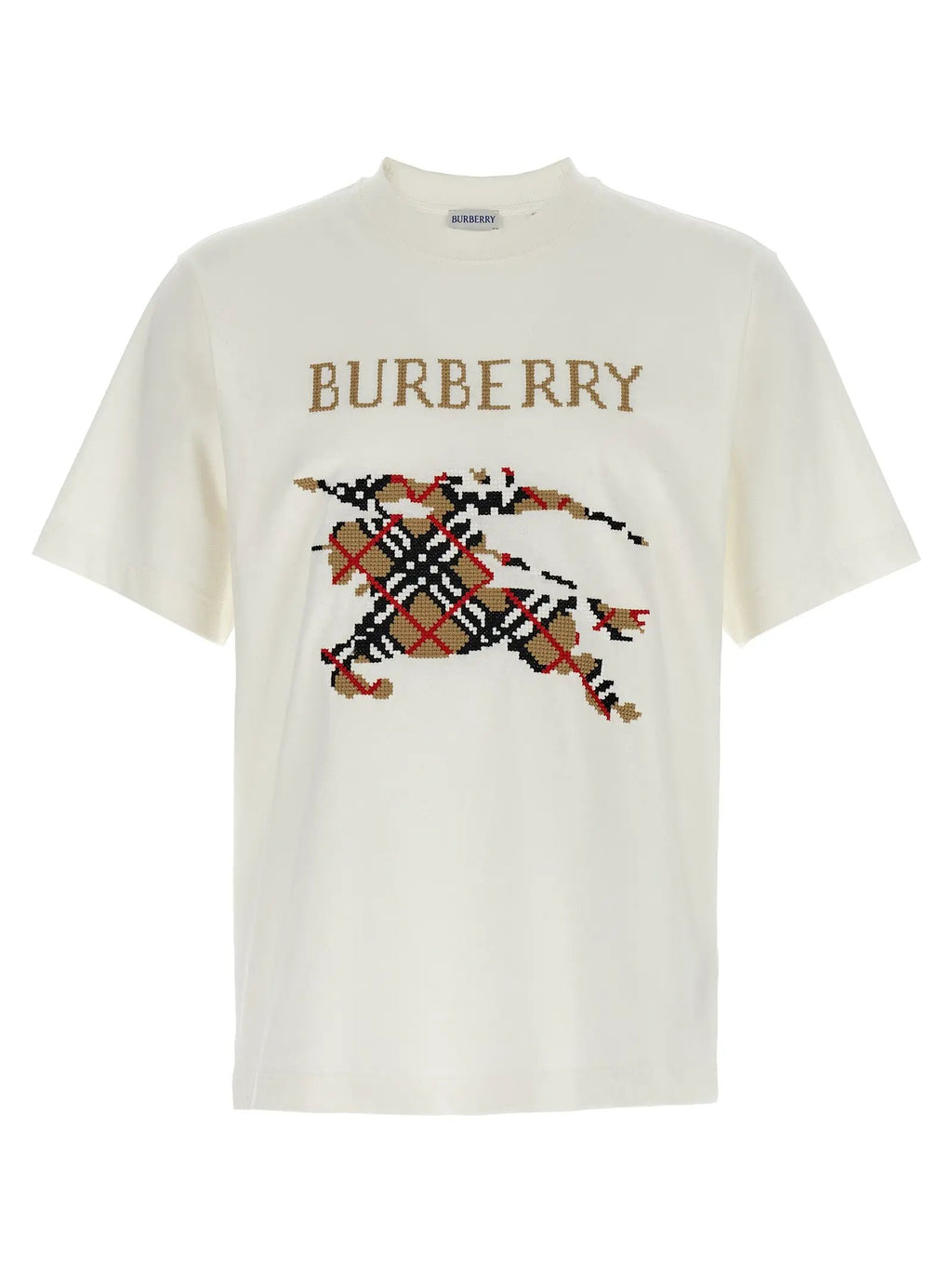 Burberry White Cotton T-Shirt
