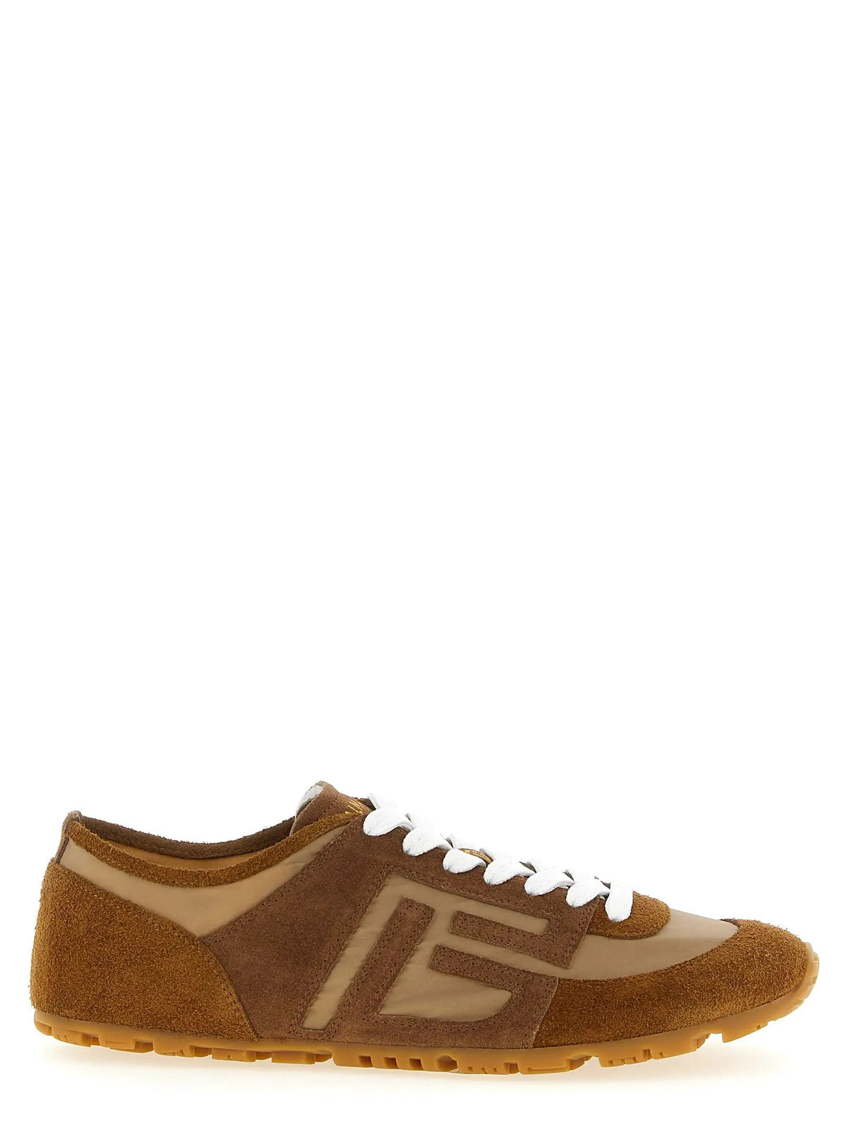 Baskets Balmain en cuir de veau marron