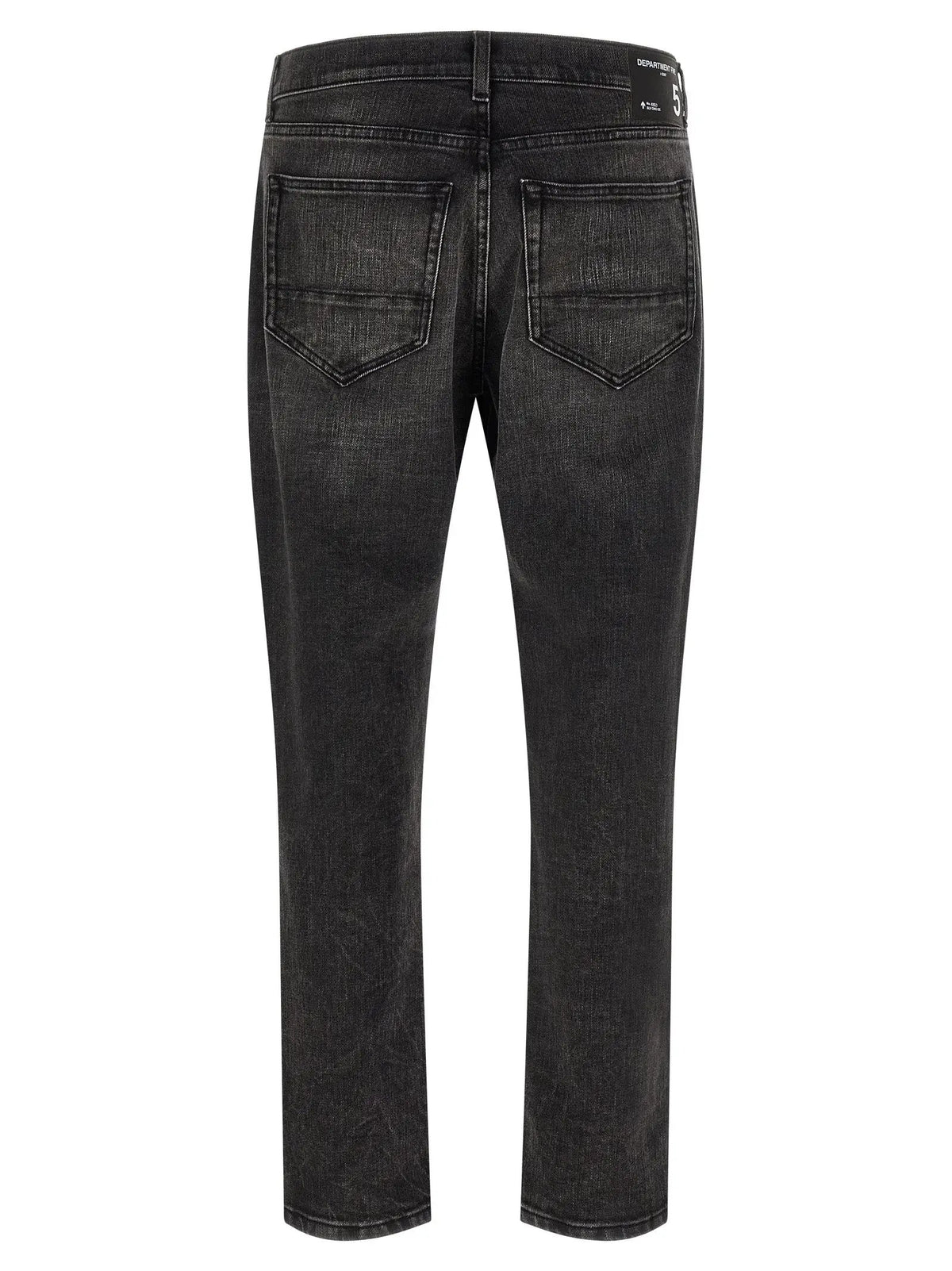 Department 5 Black Cotton Cropped Jeans