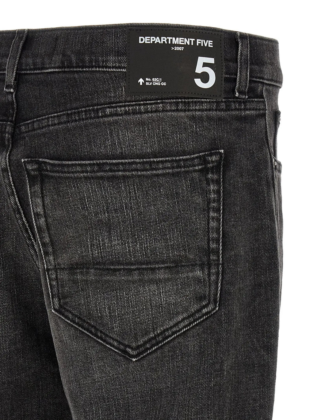 Department 5 Black Cotton Cropped Jeans