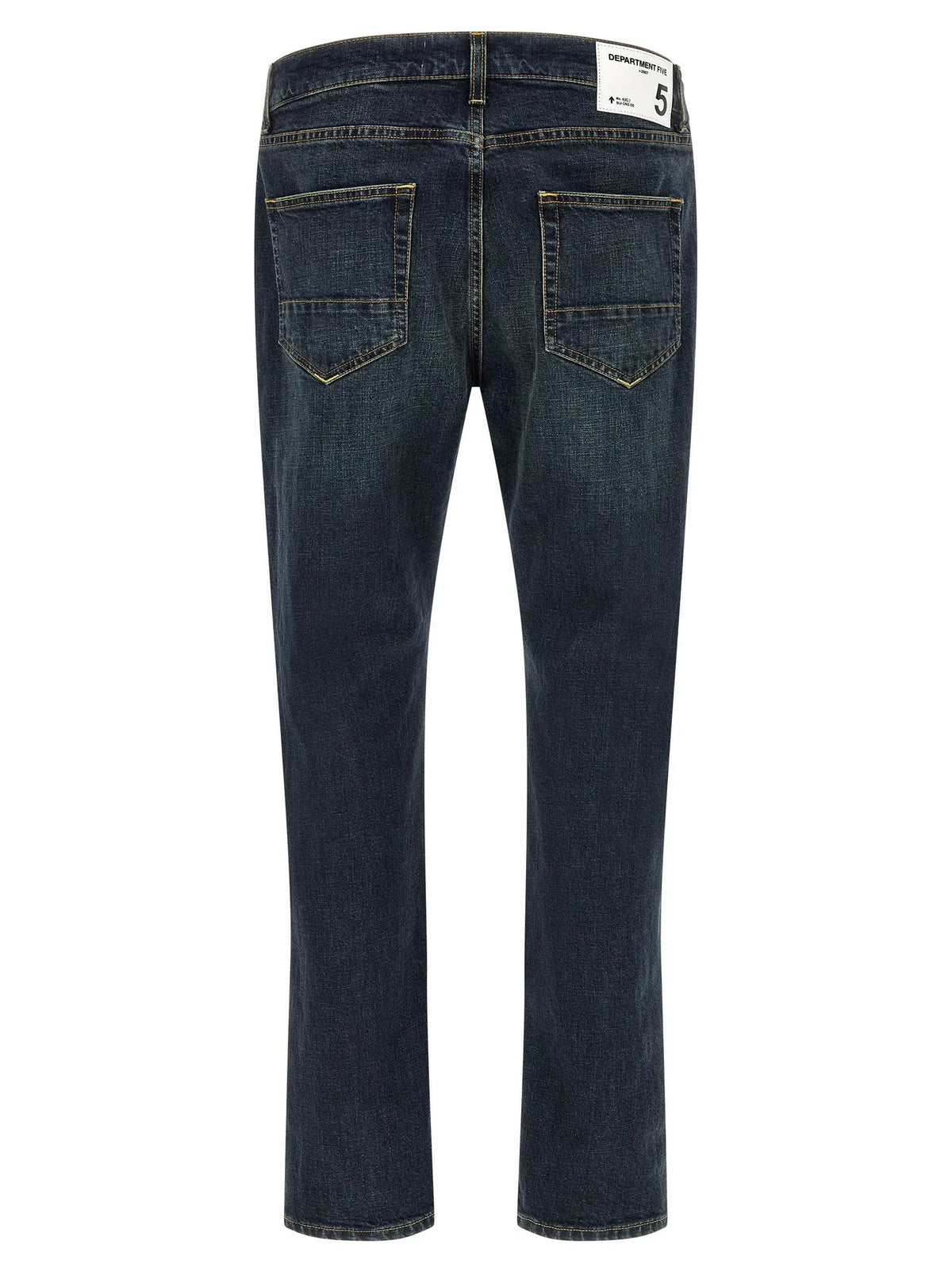 Department 5 Blue Cotton Straight-Leg Jeans