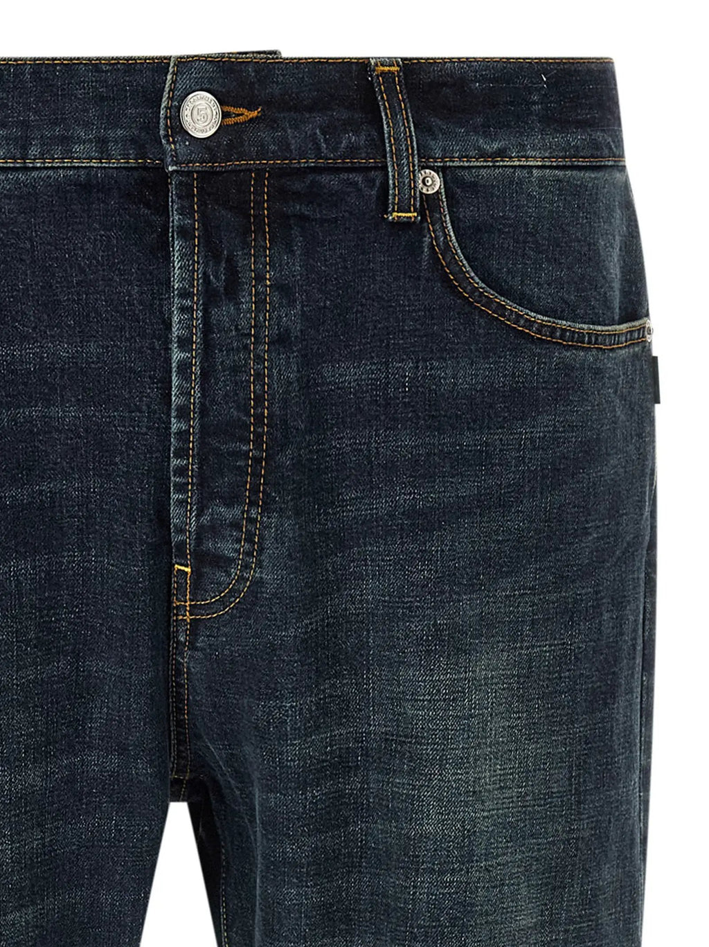 Department 5 Blue Cotton Straight-Leg Jeans