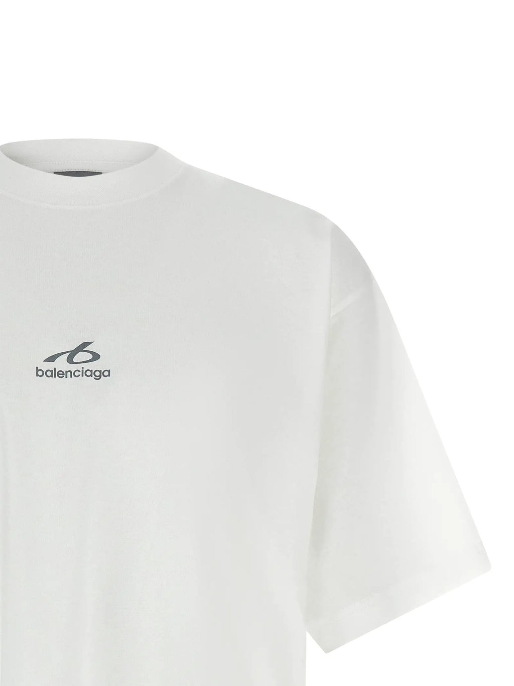 Balenciaga White Cotton T-Shirt