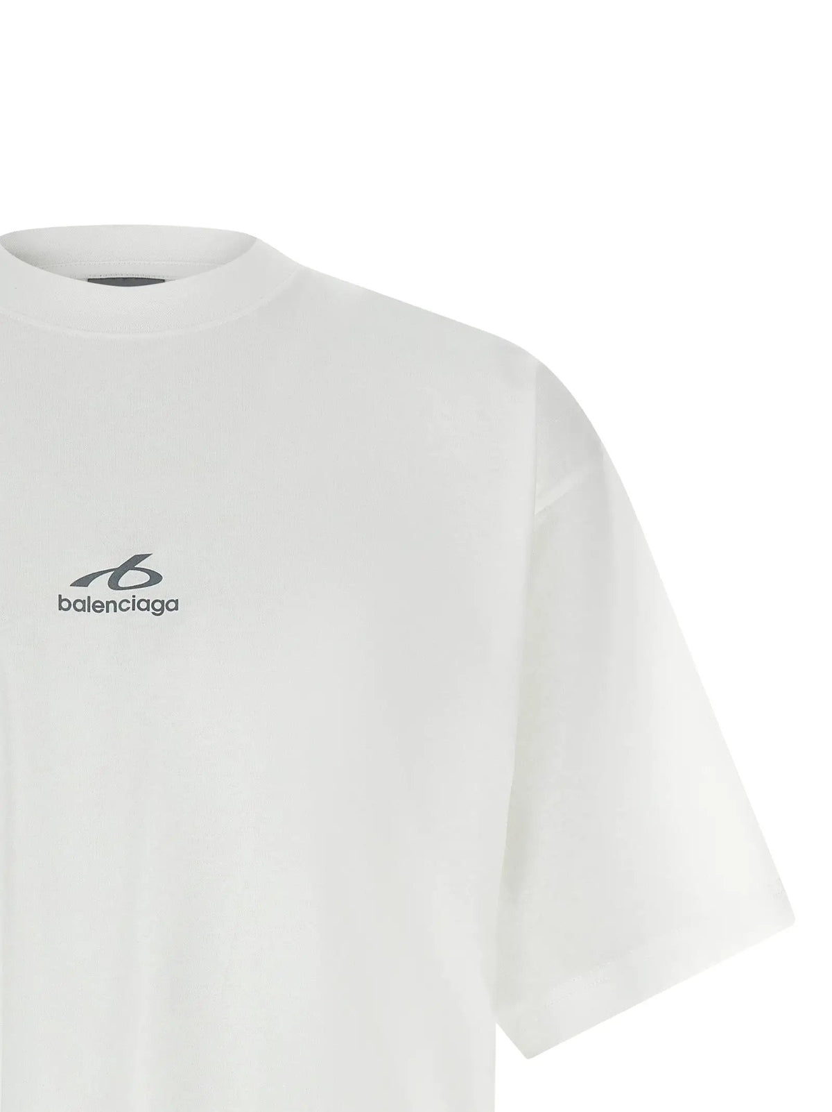 Balenciaga White Cotton T-Shirt