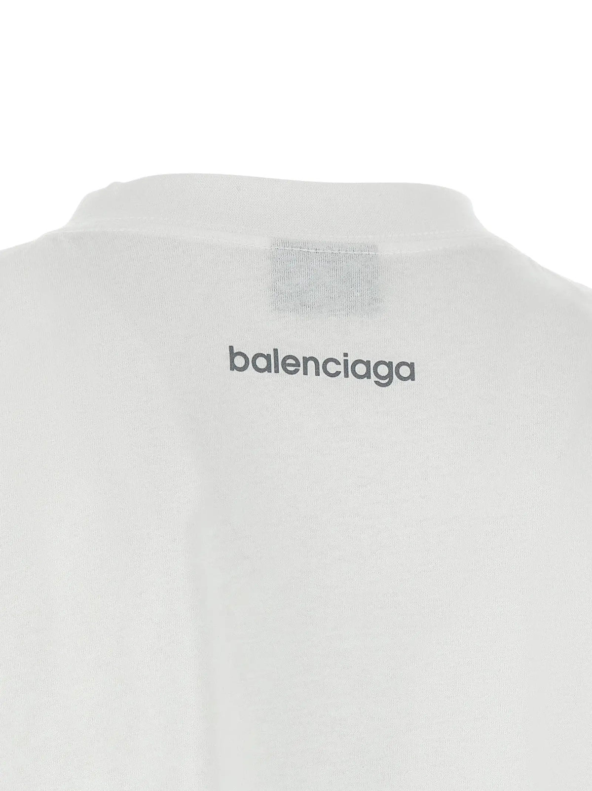 Balenciaga White Cotton T-Shirt