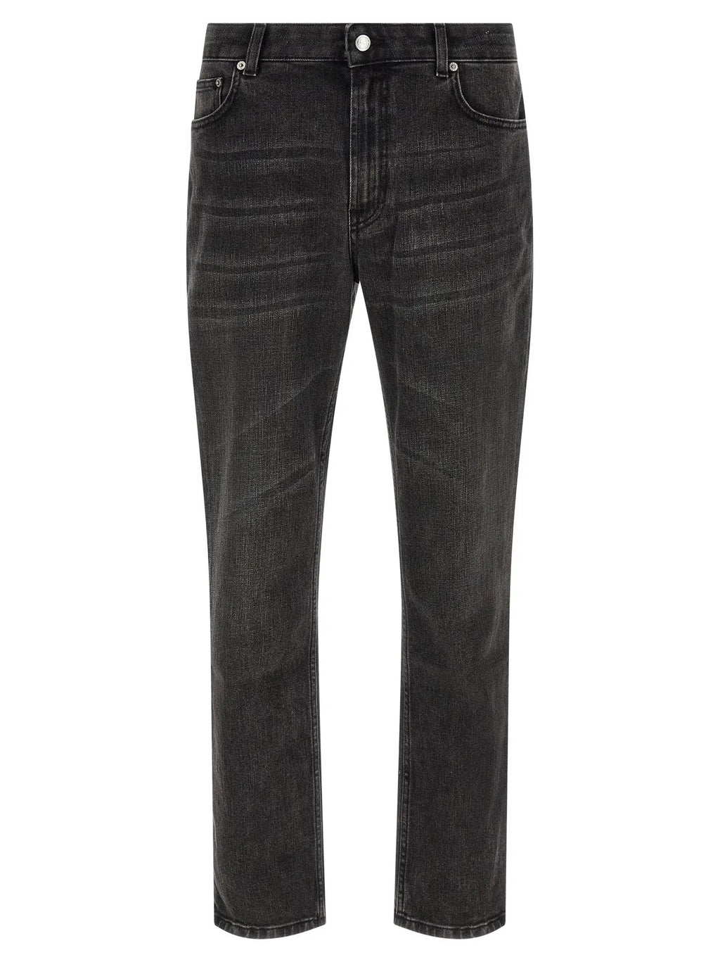Department 5 Black Cotton Straight-Leg Jeans
