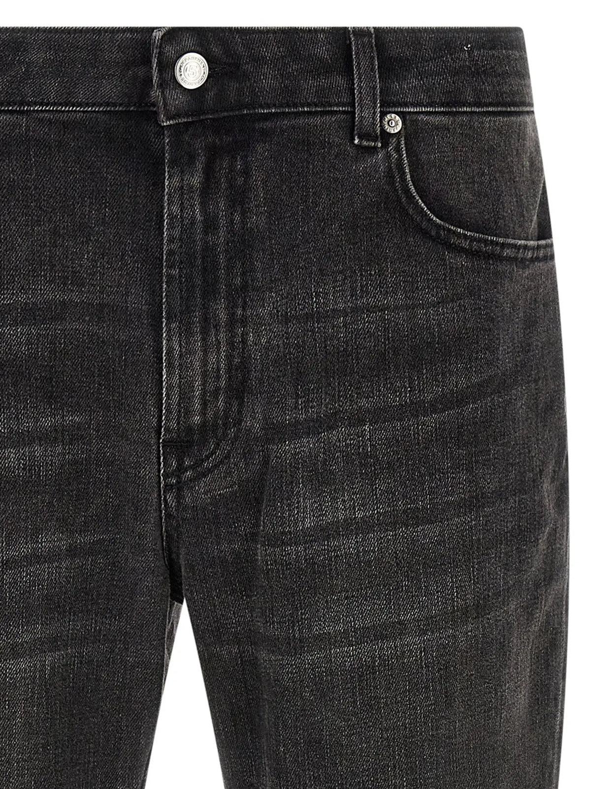 Department 5 Black Cotton Straight-Leg Jeans