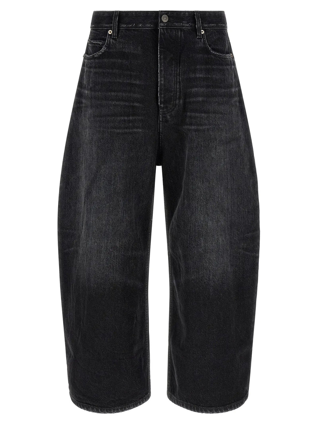 Balenciaga Balenciaga Black Cotton Cropped Jeans