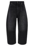 Balenciaga Balenciaga Black Cotton Cropped Jeans