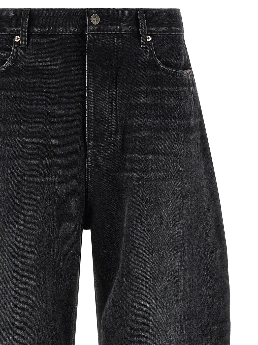 Balenciaga Balenciaga Black Cotton Cropped Jeans