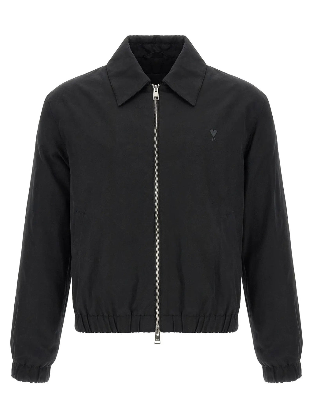 Ami Paris Black Cotton Bomber