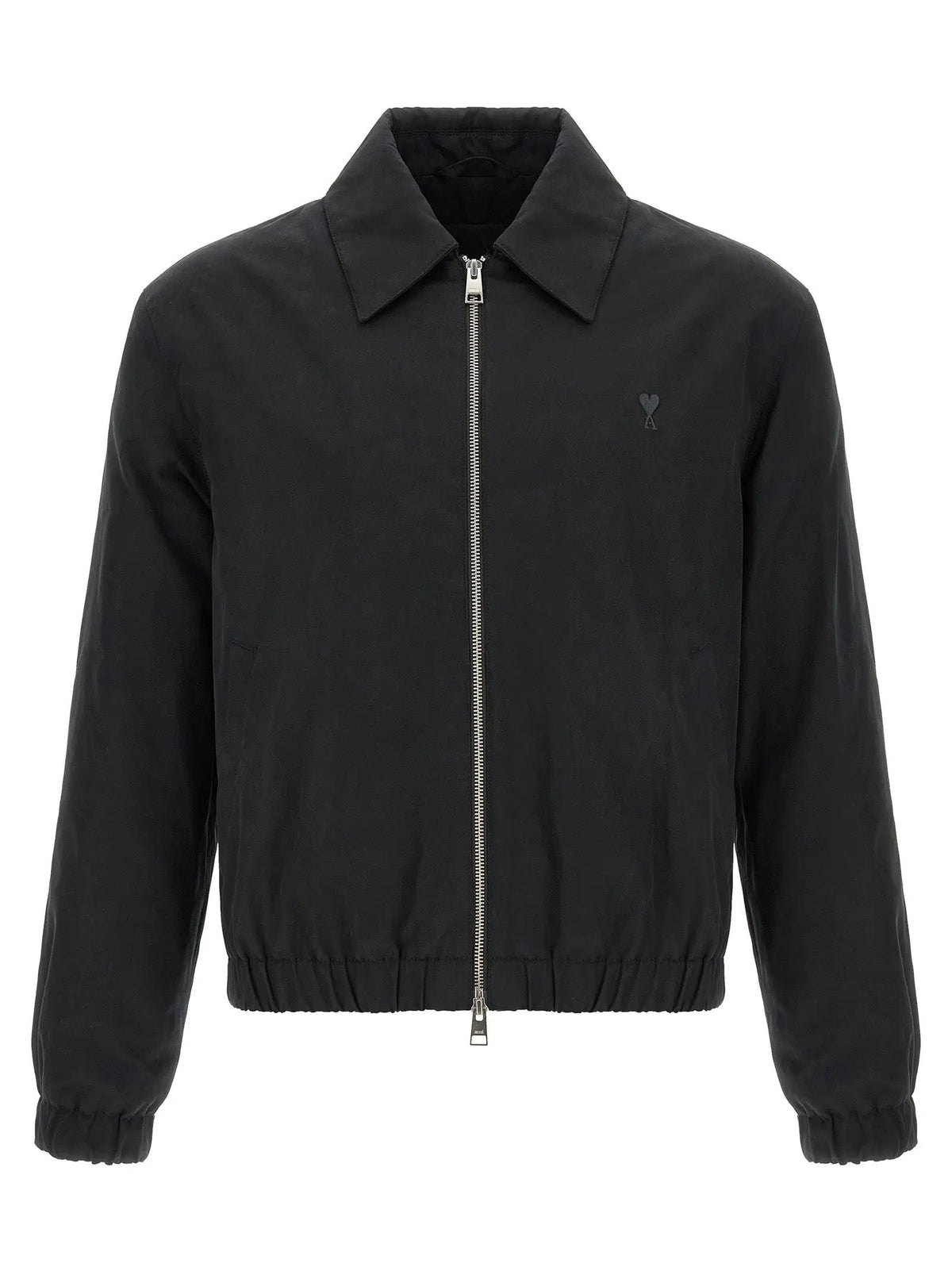Ami Paris Black Cotton Bomber