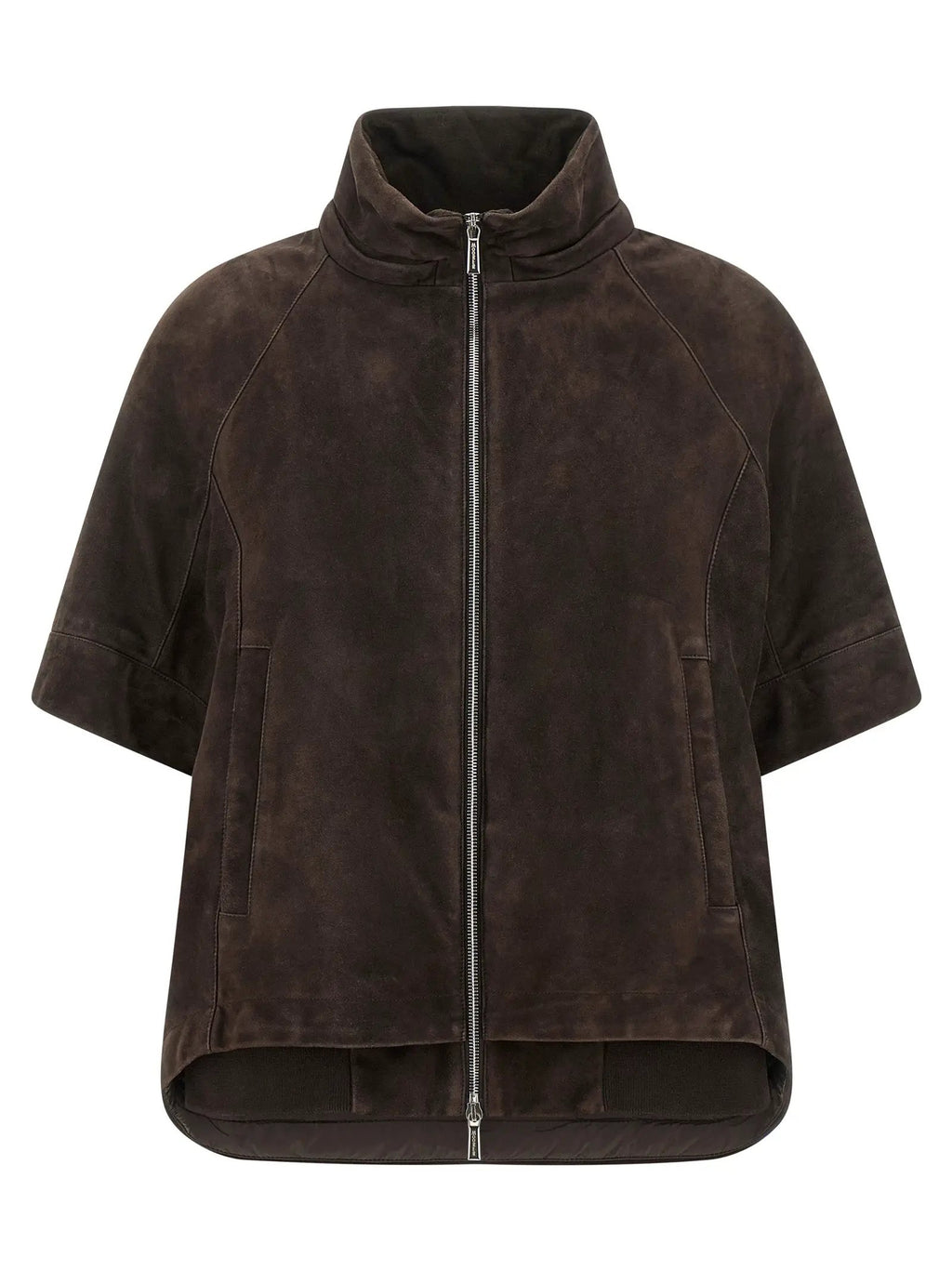MooRER Brown Wool Leather Jacket
