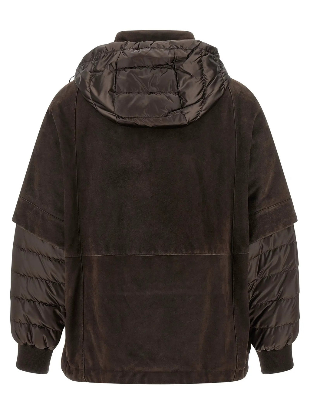 MooRER Brown Wool Leather Jacket