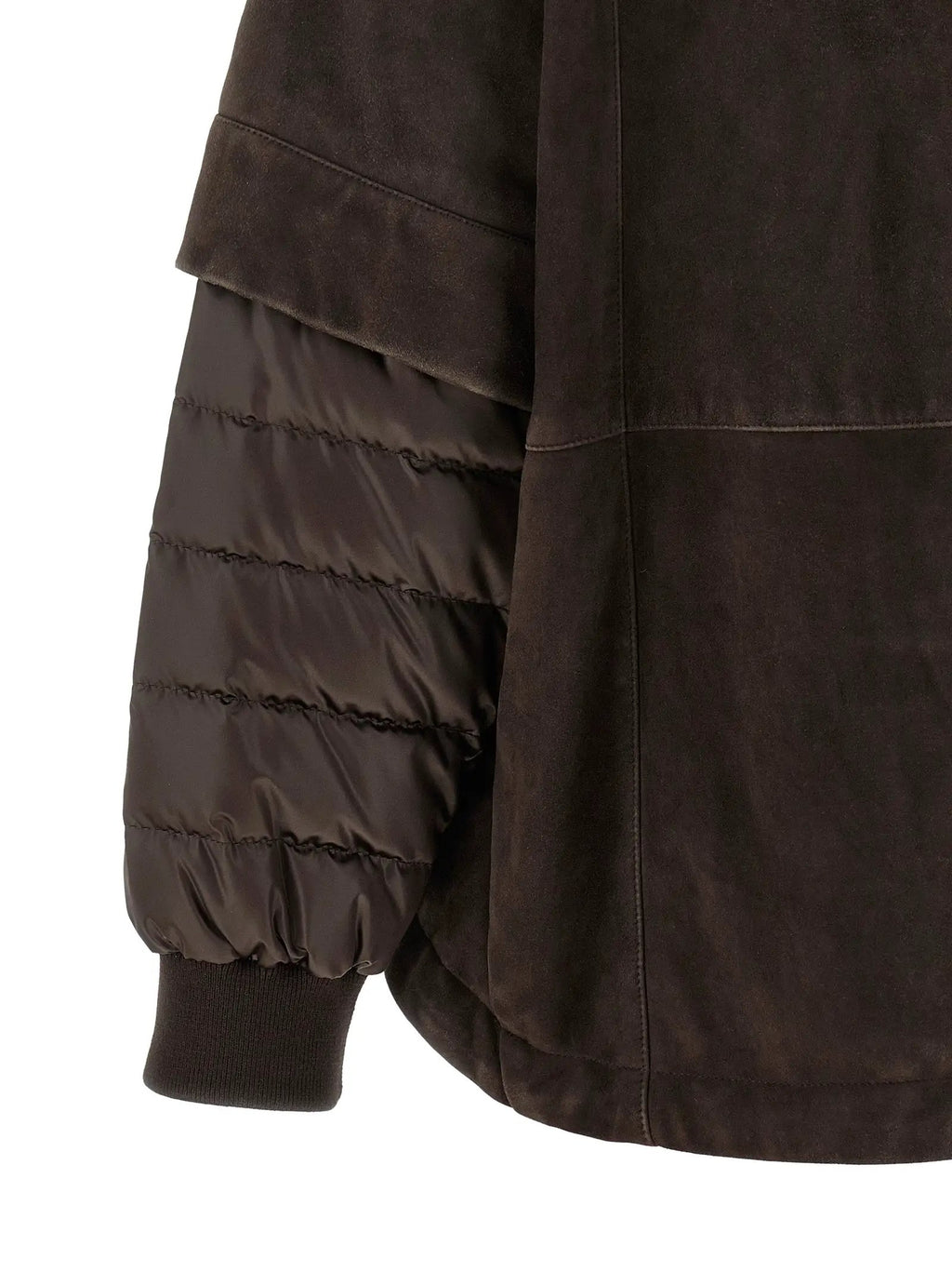 MooRER Brown Wool Leather Jacket