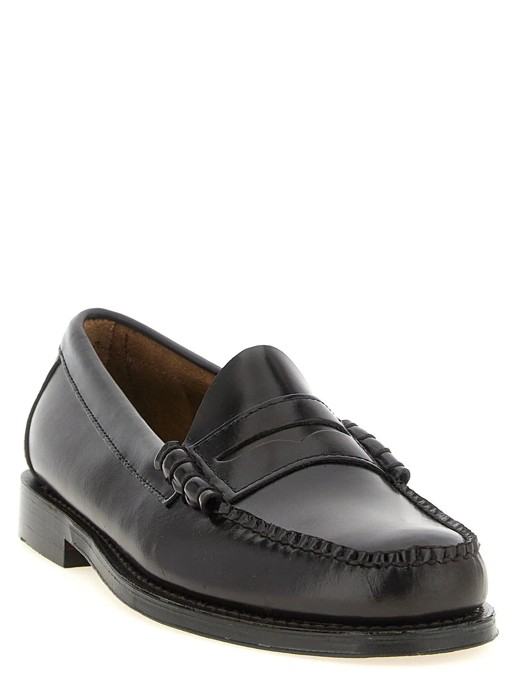 G.H. BASS Brown Cowhide Slip-On Loafers