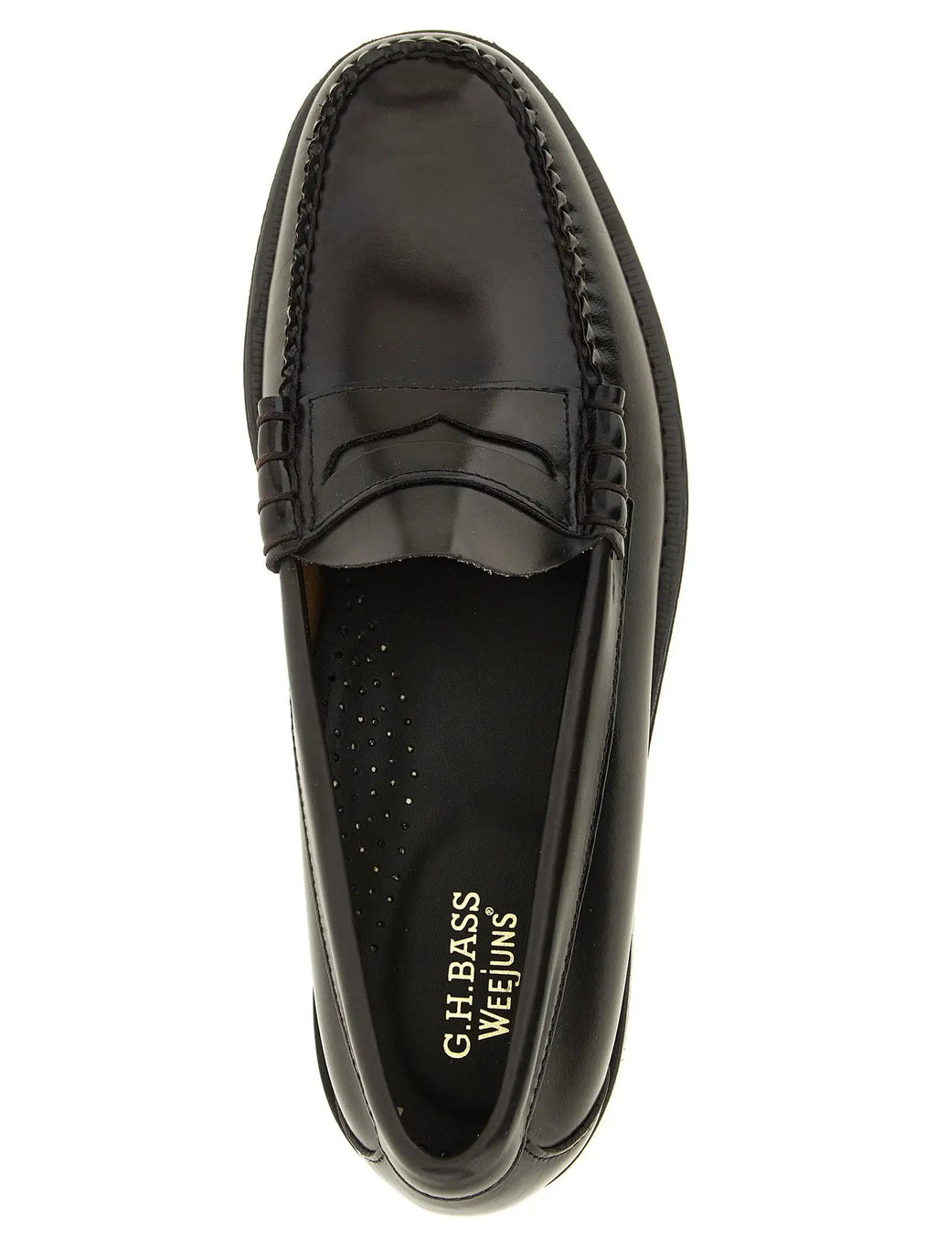 G.H. BASS Brown Cowhide Slip-On Loafers