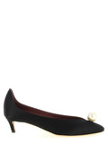 Magda Butrym Magda Butrym Black Viscose Mid Heel Pumps