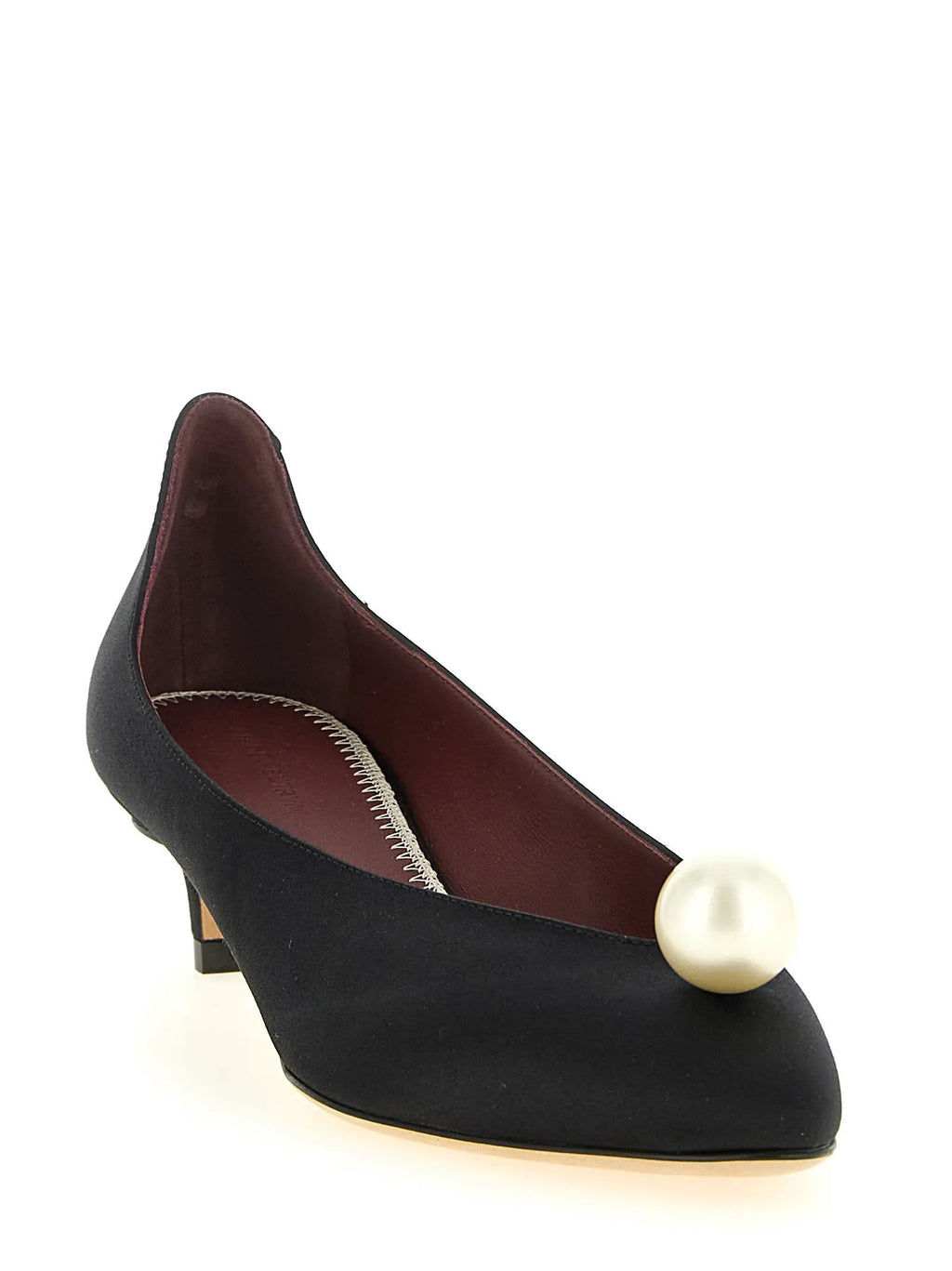 Magda Butrym Magda Butrym Black Viscose Mid Heel Pumps