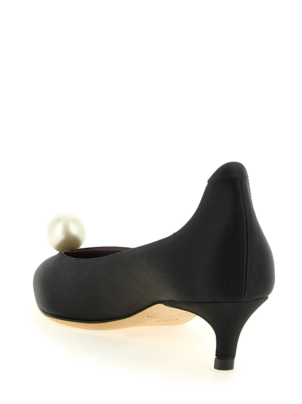 Magda Butrym Magda Butrym Black Viscose Mid Heel Pumps