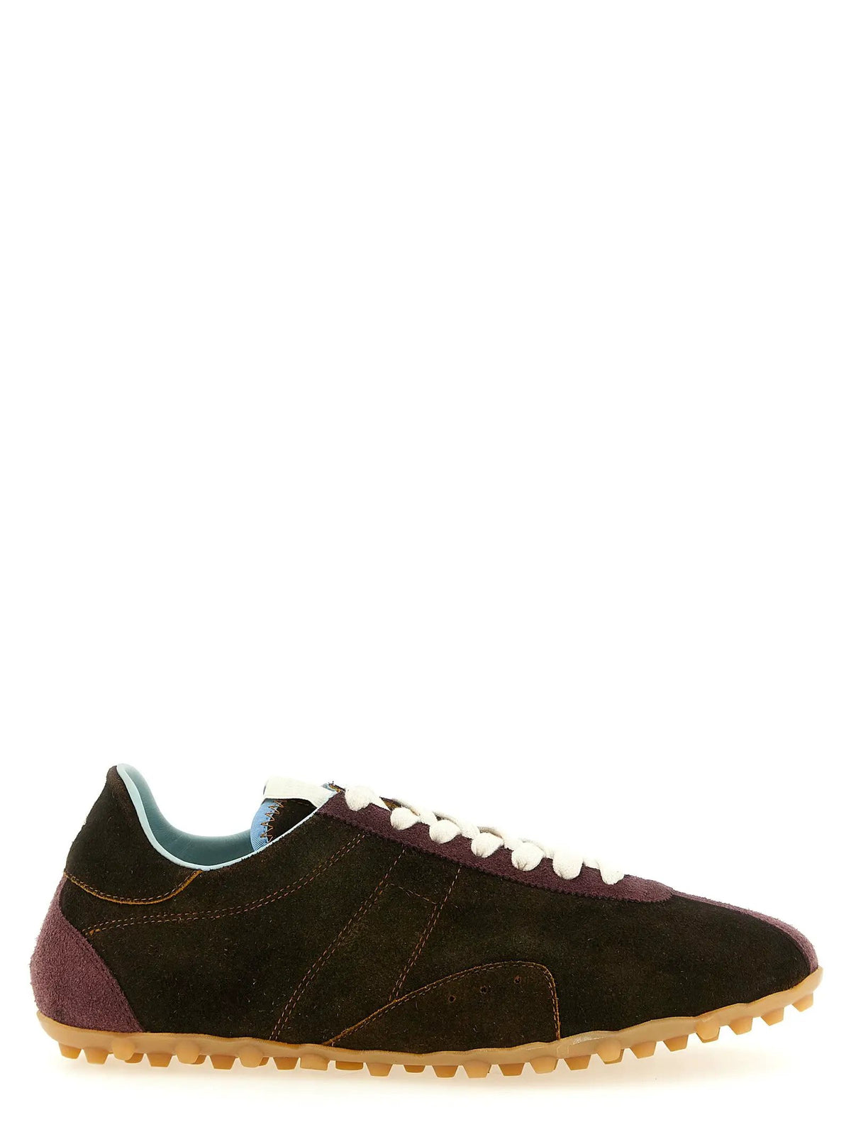 Baskets athlétiques Maison Margiela en cuir de veau marron
